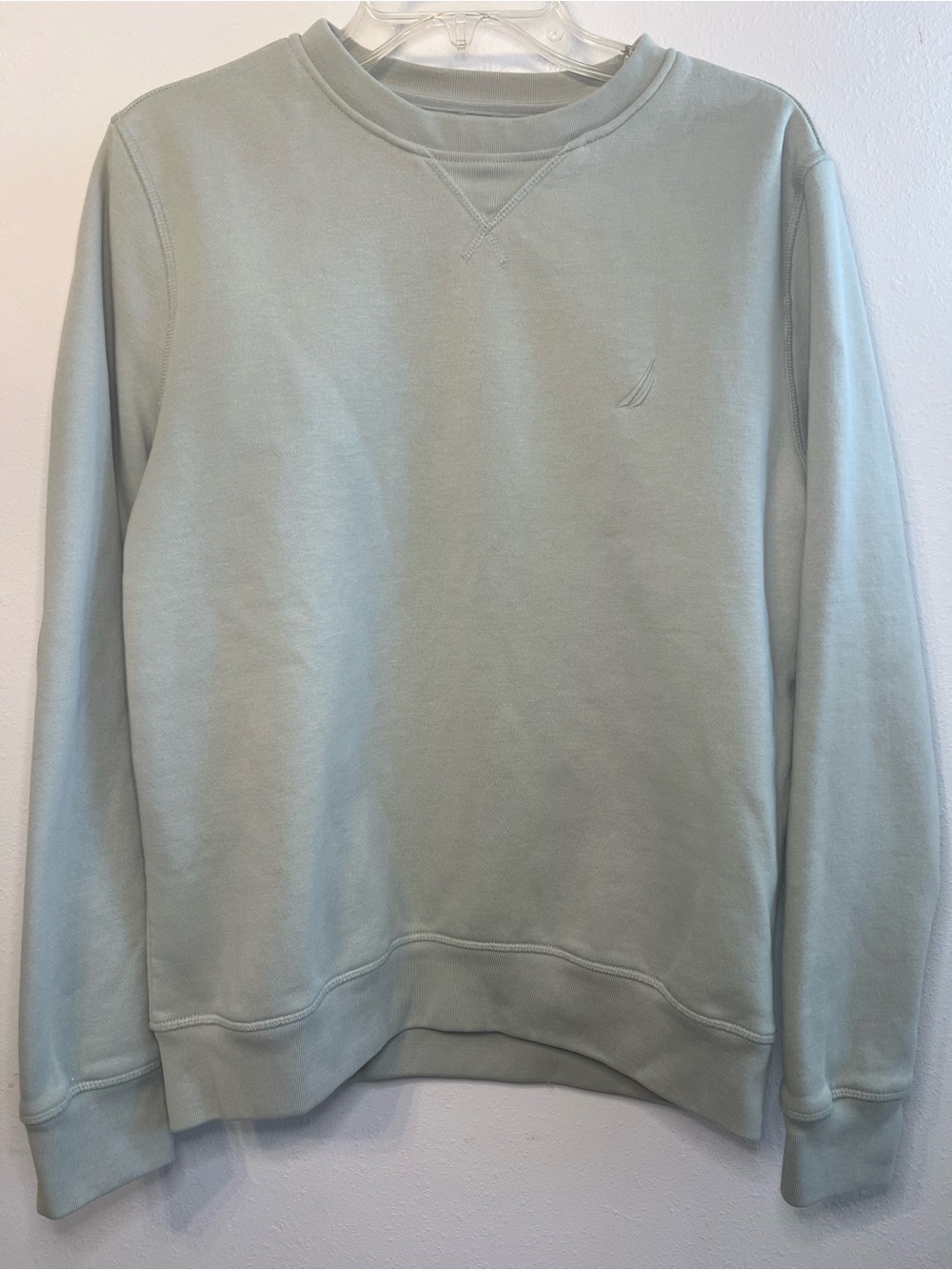 Nautica Sage Green Fleece Crewneck Sweatshirt Women’s Small